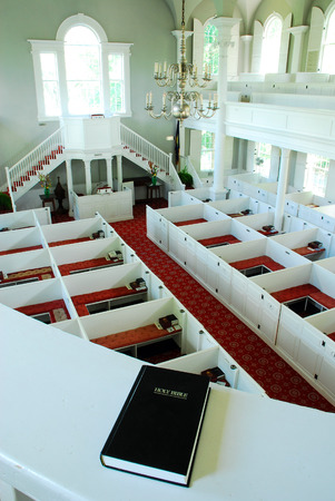 A View from the Choir Loft at the First Congregational Church in Bennington Vermontのeditorial素材