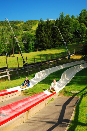 Alpine Slide at Jiminy Peakのeditorial素材