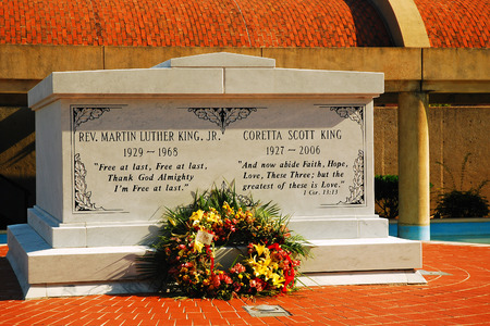Final Resting Place for Martin Luther and Coretta Scott King in Atlantaのeditorial素材