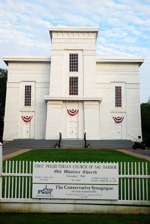 Old Whalers Church, Sag Harbor, Long Island, NYのeditorial素材
