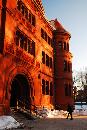 Harvard University in Winterのeditorial素材