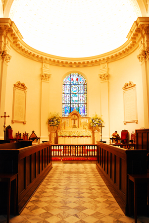 Interior of St Phillips Church, Charleston, SCのeditorial素材