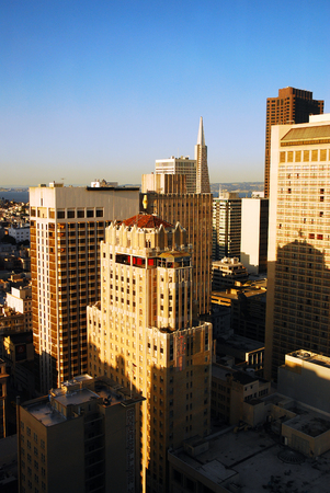 San Francisco from Aboveのeditorial素材