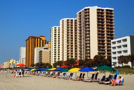 Early Morning, before theh Crowds, on Myrtle Beachのeditorial素材