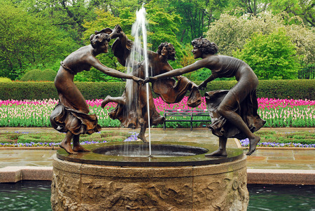 Dancing Nympths in Central Park Conservatory Gardenの写真素材