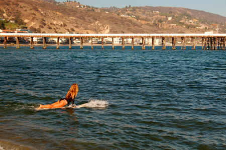 Surfer Grl, Malibuのeditorial素材
