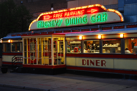 Mickey's Boxcar Diner, St Paul, Minnesotaのeditorial素材