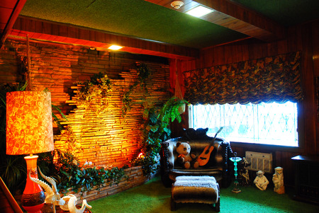The Famous Jungle Room in Graceland, the Home of Elvis Presleyのeditorial素材
