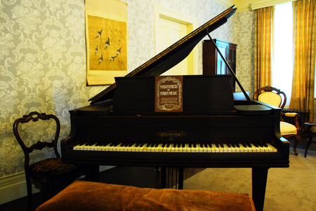 Piano at William Faulkner's Homeのeditorial素材