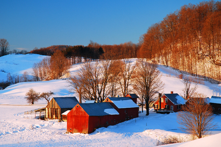 Vermont in Winterのeditorial素材