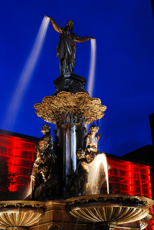 Tyler Davidson Fountain, Cincinnatiのeditorial素材