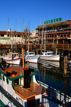 Fishing Fleet at Fisherman's Wharfのeditorial素材