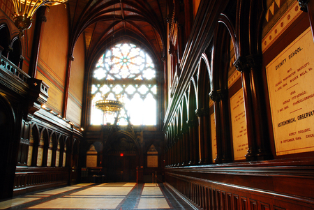 Thje interior of Memorial Hall at Harvard Universityのeditorial素材