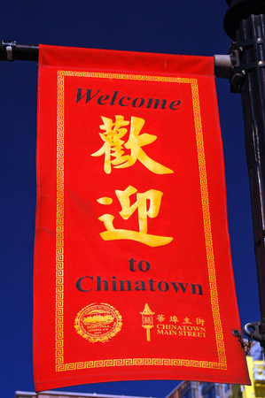 Welcome to Boston's Chinatownのeditorial素材