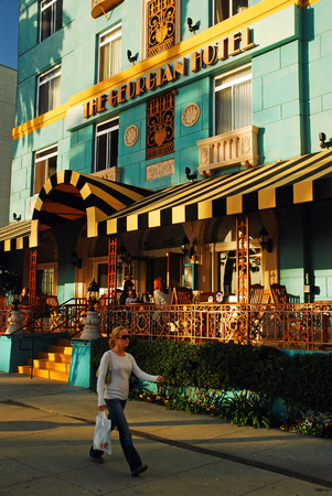 Outside the Georgian Hotel, Santa Monicaのeditorial素材