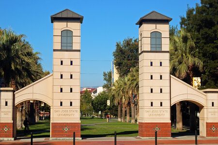 Entrance Gates to the San Jose State Universityのeditorial素材