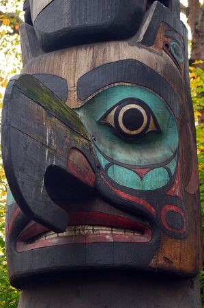 Totem Pole, Pioneer Square, Seattleのeditorial素材