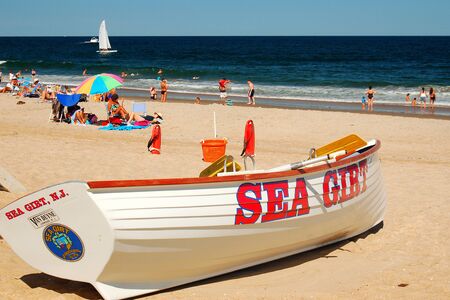 A summer's day at Sea Girt on the Jersey Shoreのeditorial素材