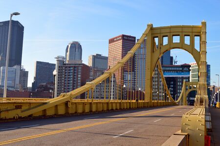 Sixth Street Bridge, Pittsburghのeditorial素材