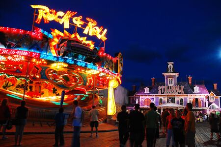 Casino Pier, prior to its destruction by Hurricane Sandy, Seaside Heightsのeditorial素材