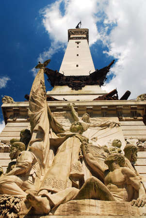 The Soldiers and Sailors Monument in Indianapolis, Indianaのeditorial素材