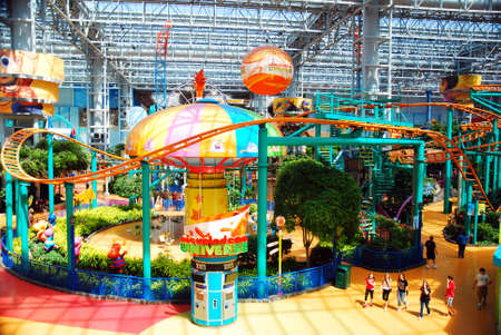 An Indoor Amusement Park in Minnesota's Mall of Americaのeditorial素材
