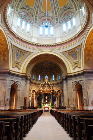 The Interior of St Paul Cathedral in St Paul Minnesotaのeditorial素材