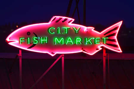 City Fish Market, Seattleのeditorial素材