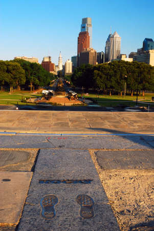 Rocky's Footprints, Philadelphiaのeditorial素材