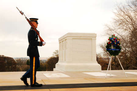 Guard at Tomb of the UInknownsのeditorial素材