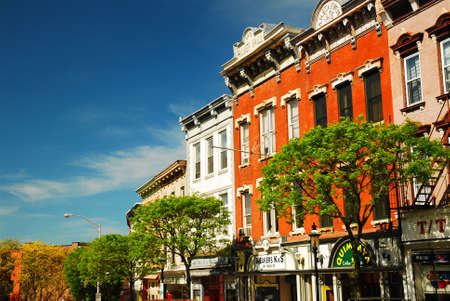 Historic Buildings in downtown Ossining, New Yorkのeditorial素材