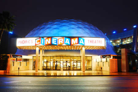 The Cinerama move theater near Hollywoodのeditorial素材