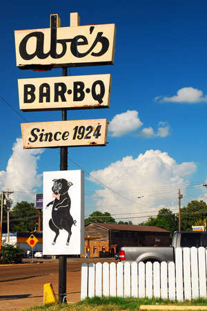 Abe's BBQ has been feeding the hungry residents of Clarksdale, Mississippi since 1924のeditorial素材