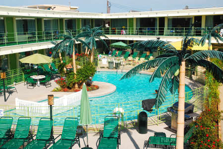 The Carribean Hotel is one of many retro style inns found in Wildwood, New Jerseyのeditorial素材