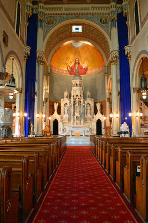 The Interior of Sts Peter and Paul Church, San Franciscoのeditorial素材