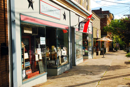 The Small Town of Cold Spring, New York offers charming boutiques and independent storesのeditorial素材