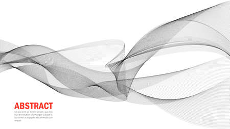 Abstract waves dots.のイラスト素材