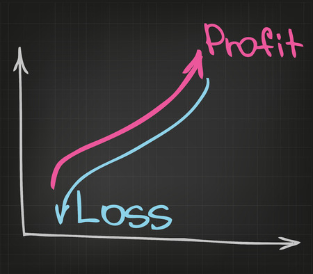 Financial chartのイラスト素材
