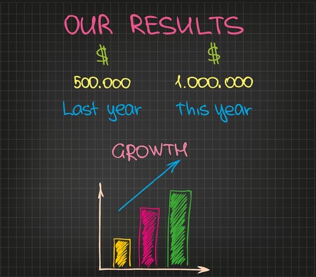 Business materials. Different kinds of charts and graphs.のイラスト素材