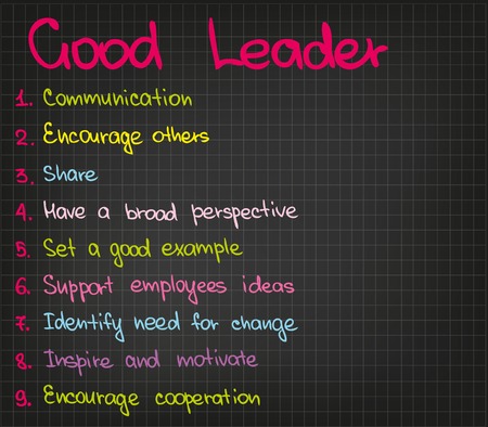 Sketch words of successful and good leaderのイラスト素材