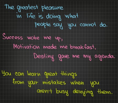 The sketch words of success and motivationのイラスト素材