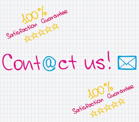 Sketch pictures and words of customer serviceのイラスト素材