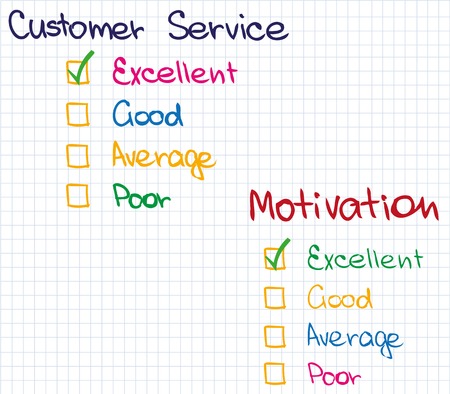 Sketch pictures and words of customer serviceのイラスト素材