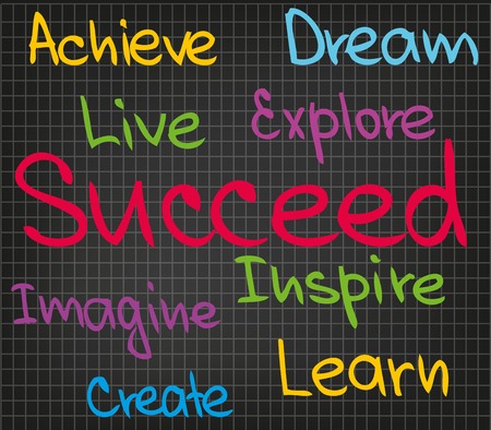 Sketch words of success for business presentationのイラスト素材