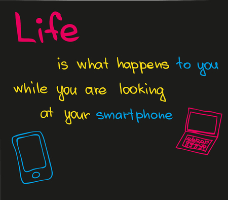 Sketch words about life today, personal motivationのイラスト素材