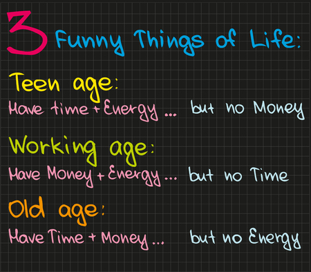 Sketch words about happy life and truthのイラスト素材