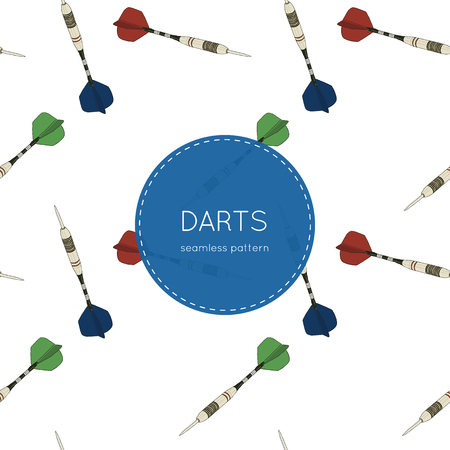 Set of darts Vector illustrationのイラスト素材