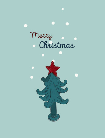 Christmas hand drawn set. Vector illustration.のイラスト素材