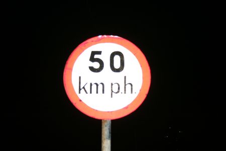 speed limitの写真素材