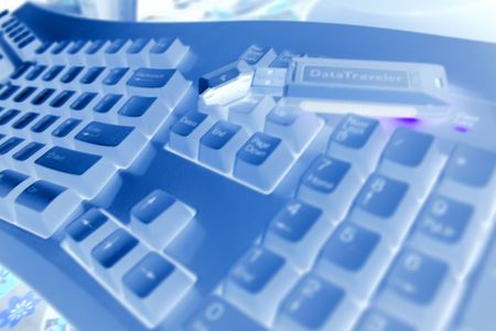 usb stick, memory, keyboard